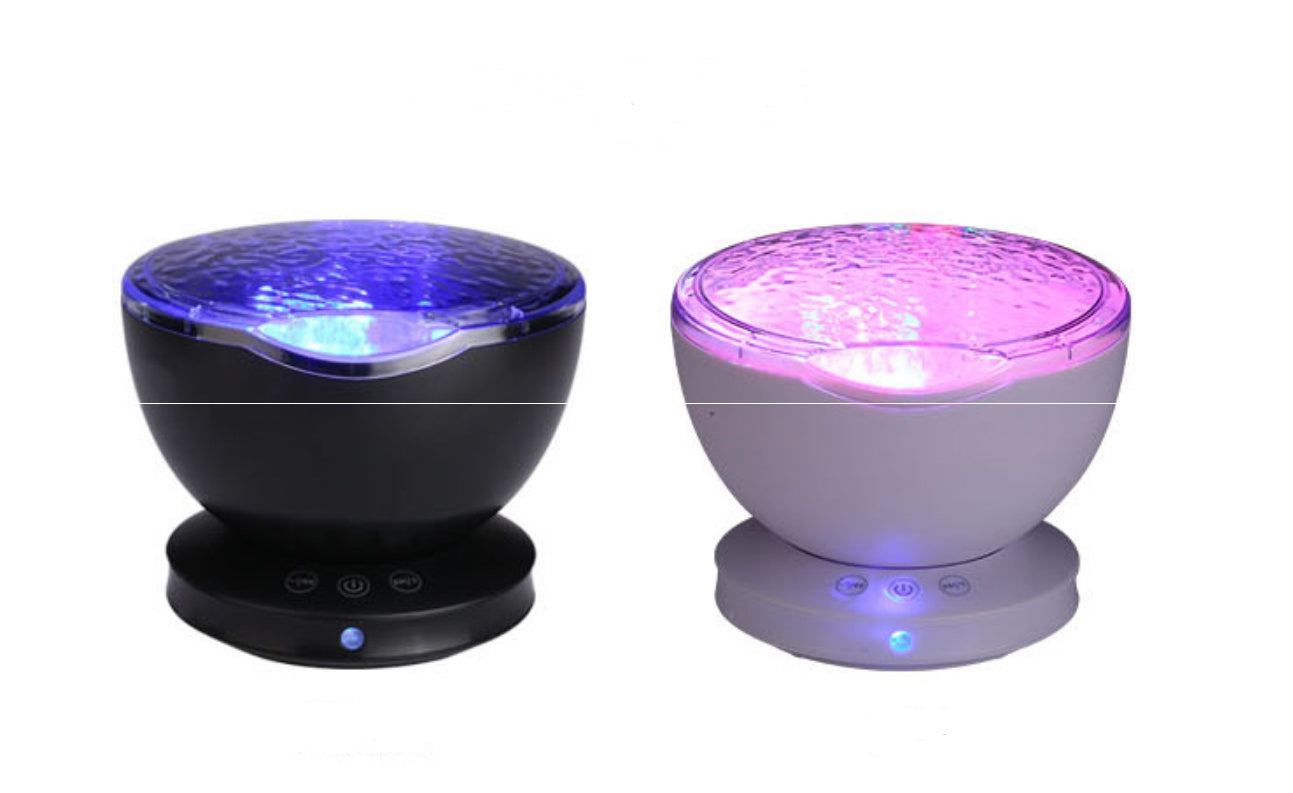 Ocean Wave Projector LED Night Light Remote Control