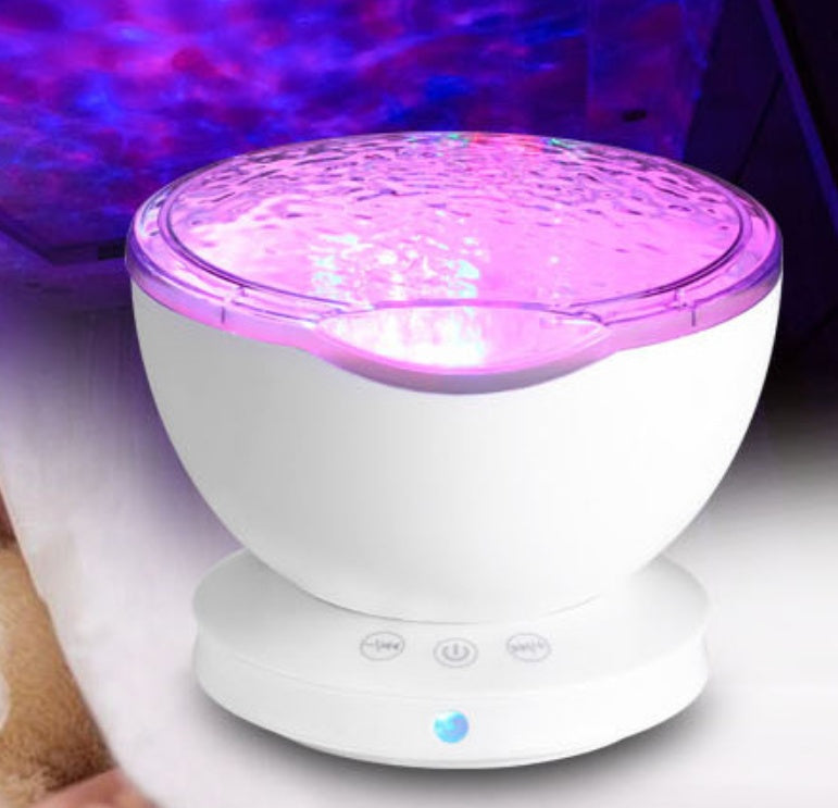 Ocean Wave Projector LED Night Light Remote Control