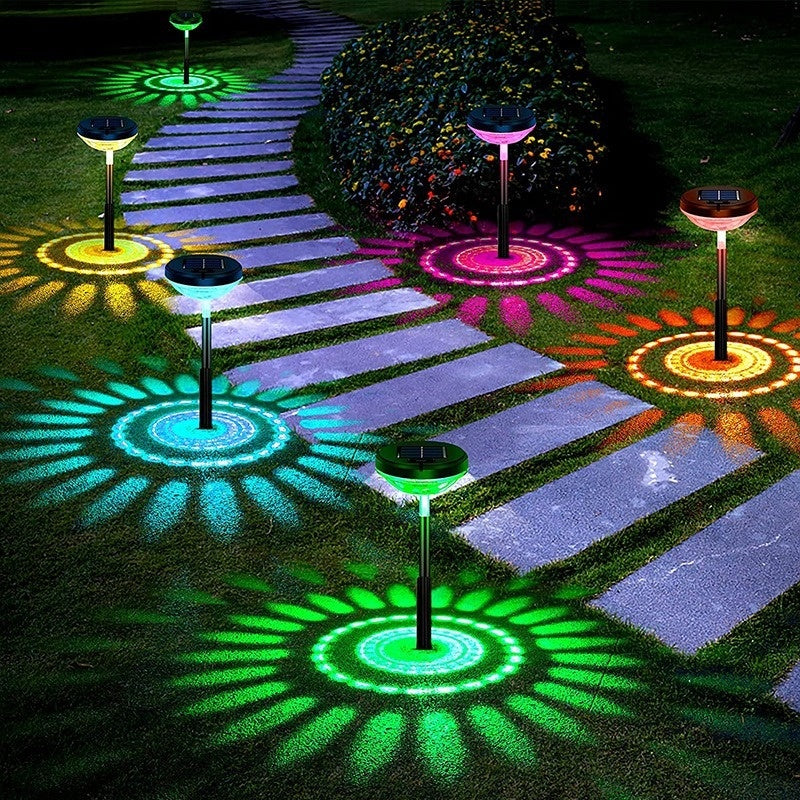 Outdoor Solar Lawn Projection Water Droplets Lights – Colorful Garden Decoration