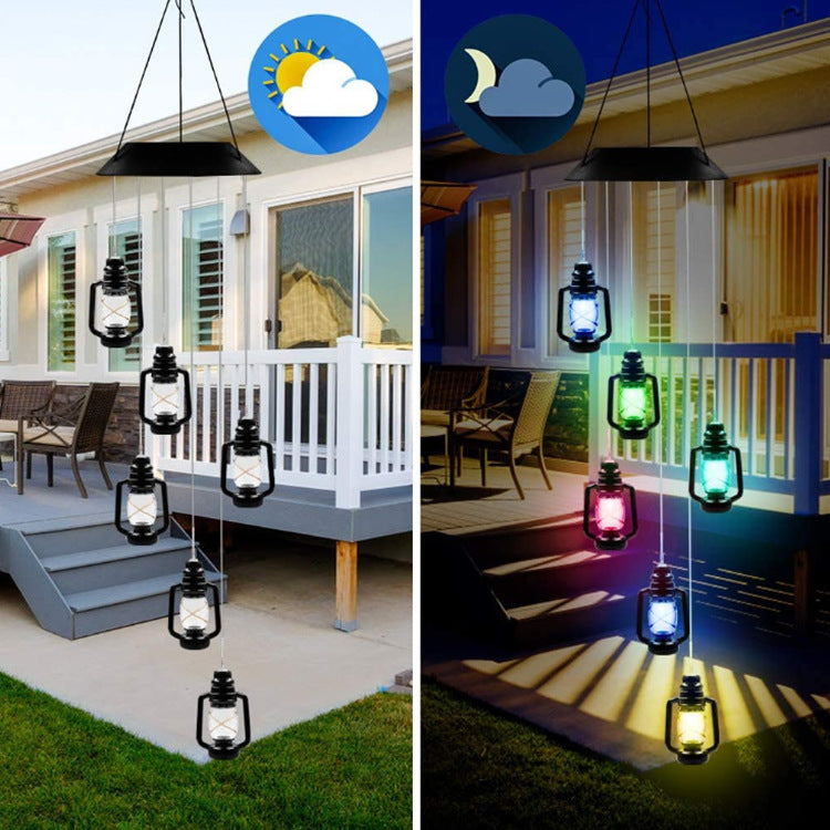 Outdoor Solar Wind Chime Lamp – Hummingbird & Butterfly Garden Decoration